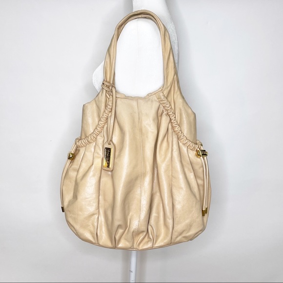 Badgley Mischka Leather Hobo Bag Tan - Picture 1 of 16